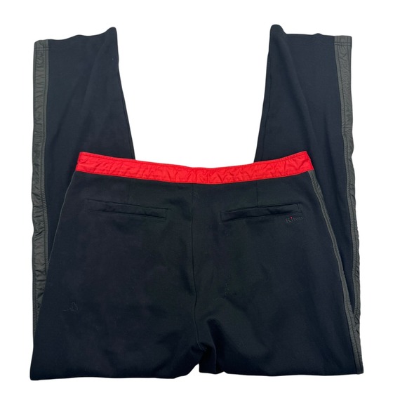 Kiton Pants Mens M Black Knitted Gray Stripe Workout...